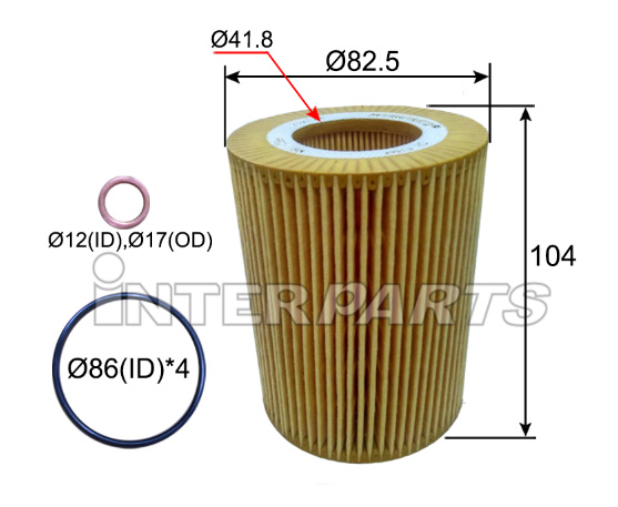 FORD 호환 OIL FILTER 4G7V6744AA IPEO-788